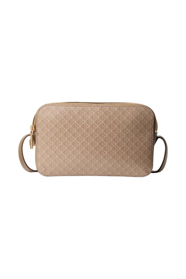 Calvin Klein Calvin Klein Women's Emblem Aop Elongated Camera Bag Desert Taupe Aop - 3