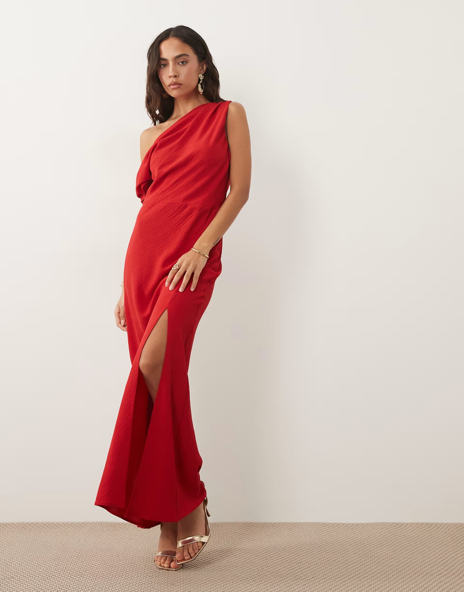ASOS ASOS DESIGN off shoulder bow detail maxi dress