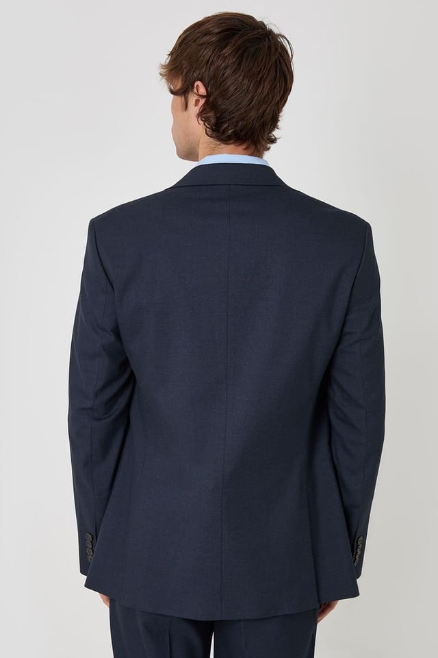 Threadbare Threadbare Men's Regular Fit Single Breasted Blazer in Navy - 2