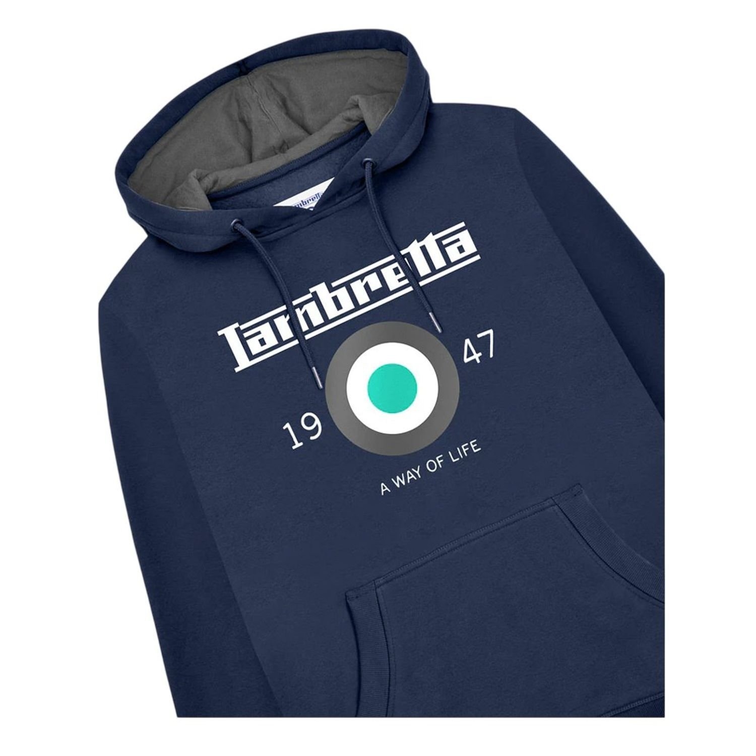 Lambretta Lambretta Men's Target Hoodie in Navy - 3