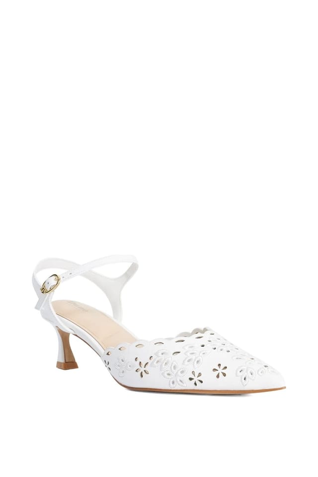 Dune London Dune London Women's 'Convincing' Leather Court Shoes in White - 2