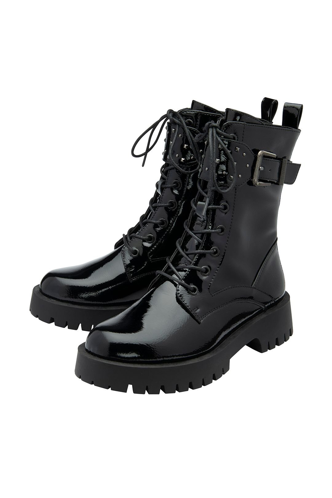 Ravel Ravel Women's Black Patent 'Bilston' Zip-Up Ankle Boots - 2