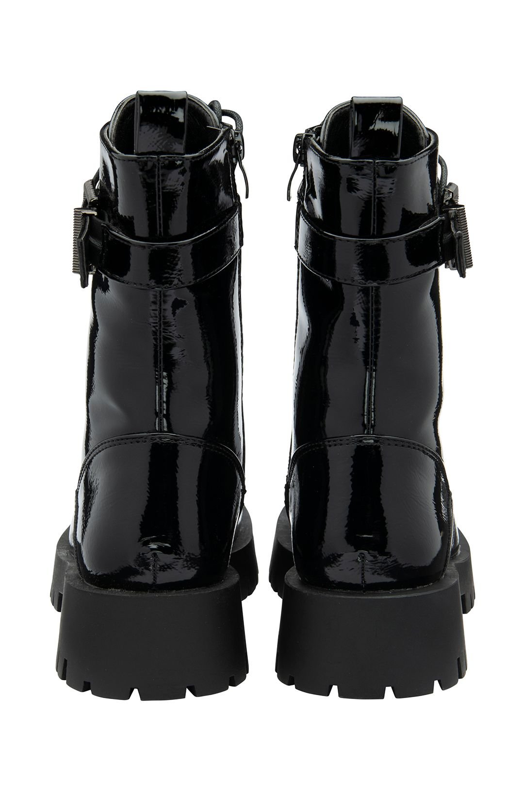 Ravel Ravel Women's Black Patent 'Bilston' Zip-Up Ankle Boots - 3