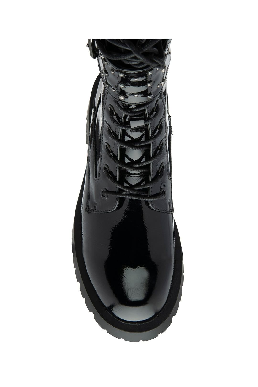 Ravel Ravel Women's Black Patent 'Bilston' Zip-Up Ankle Boots - 4