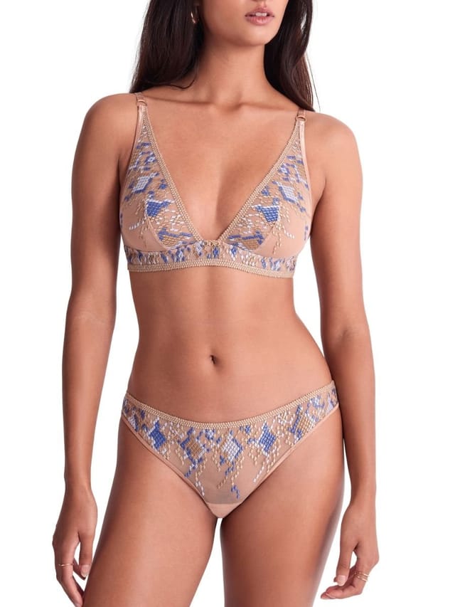 Aubade Aubade Women's Poetic Delights Triangle Bralette in Beige - 3
