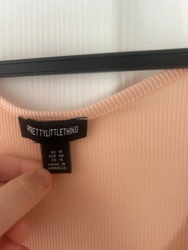 PLT Light Pink Ribbed Jumpsuit Size 18