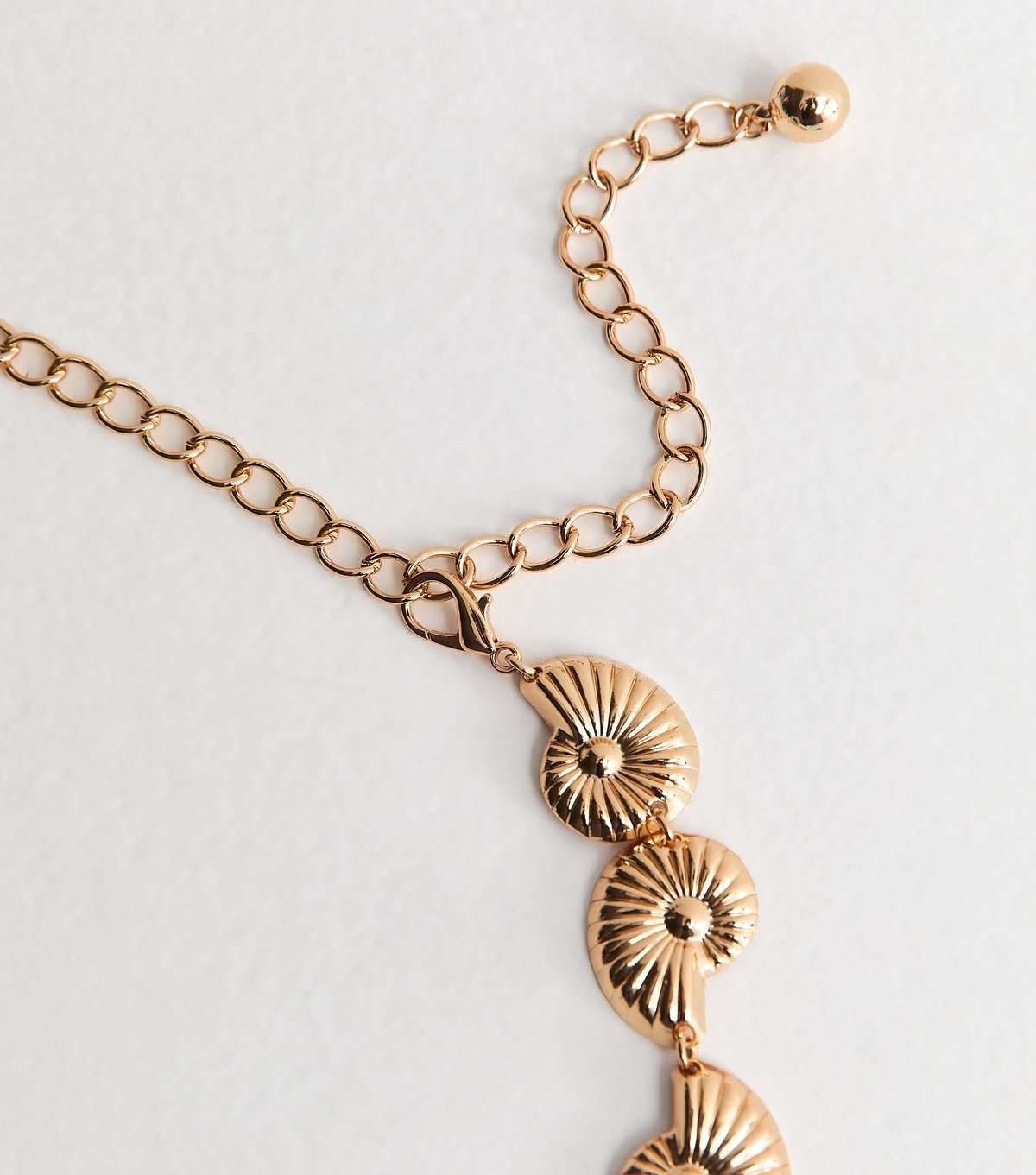 New Look Gold Tone Seashell Chain Belt New Look - 3