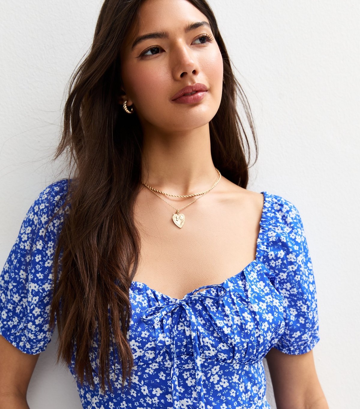 New Look Women's Blue Floral Print Mini Dress New Look - 2