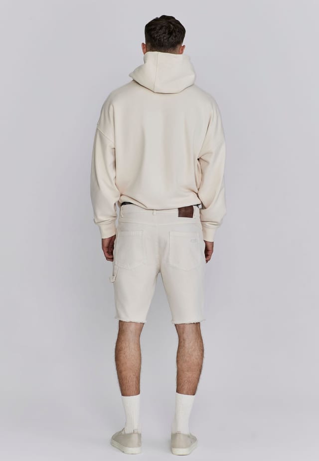 SikSilk SikSilk Men's Ecru Applique Hoodie - 3