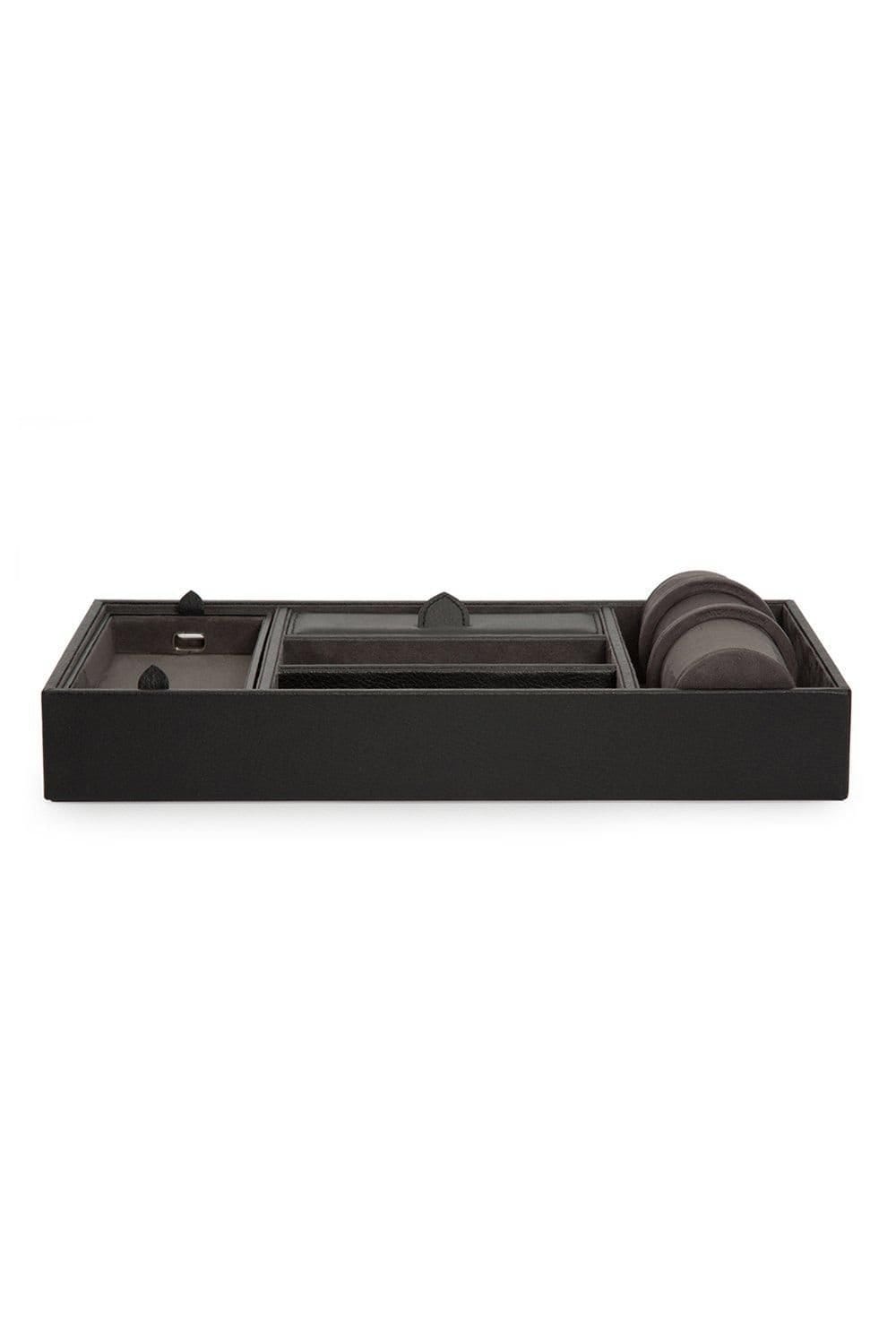 Wolf WOLF Men's Blake Valet Tray With Cuff in Dark Grey - 1