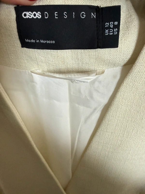 ASOS Design Asos Design Cream Cinch Blazer - 1