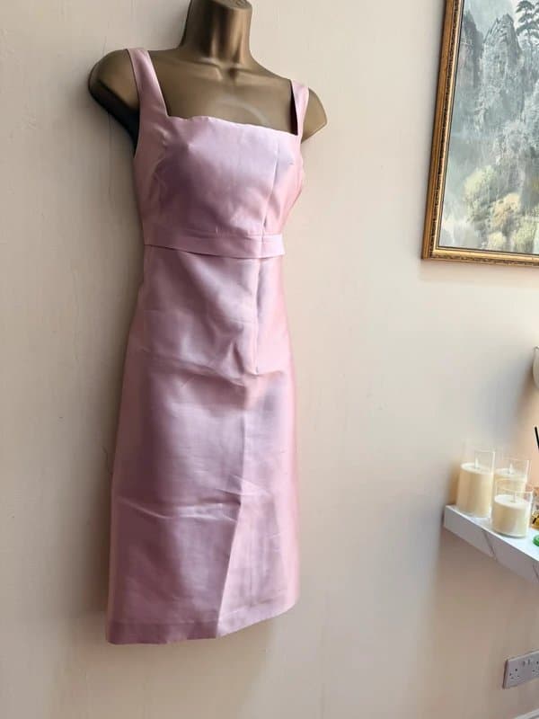 Favourbrook Favourbrook blush pink pure silk vintage special occasion dress