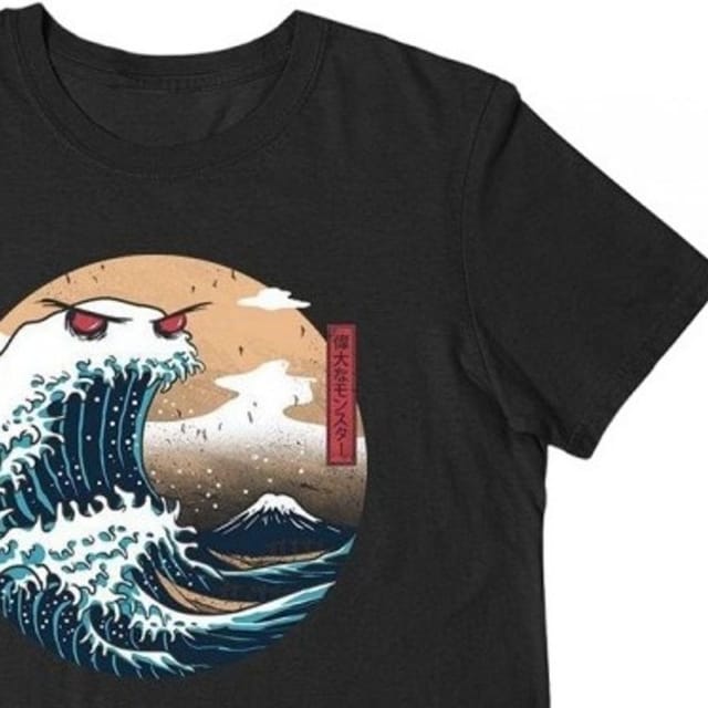 Vincent Trinidad Vincent Trinidad Men's The Great Monster Of Kanagawa T-Shirt in Black - 2