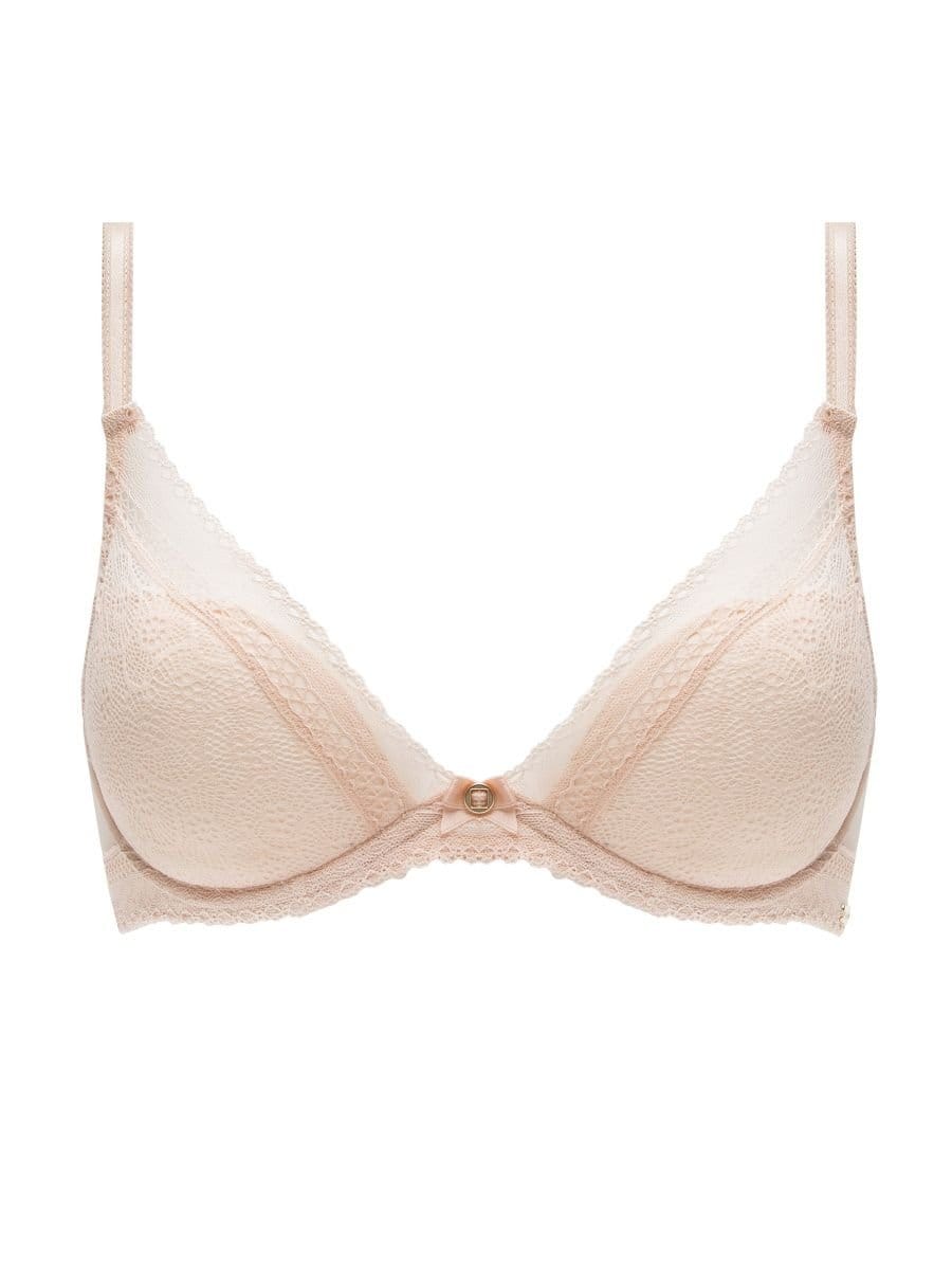 Chantelle Chantelle Women's Festivite Plunge T-Shirt Bra in Nude - 4