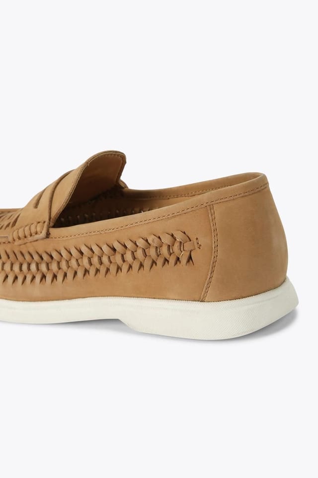 KG Kurt Geiger KG Kurt Geiger Men's 'Sully Weave' Nubuck Shoes in Tan - 3