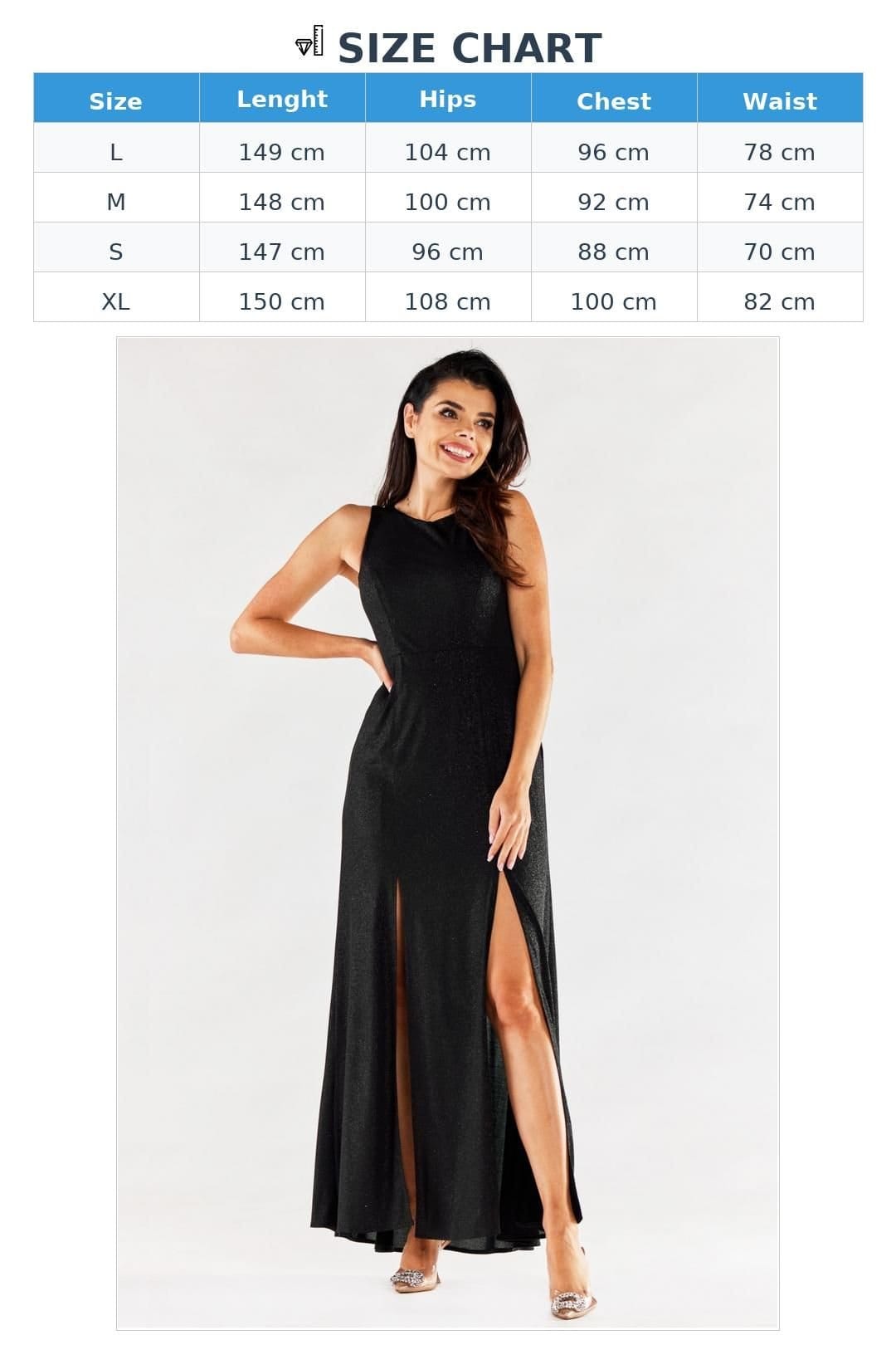 Love Lace Love Lace Women's Poland Made Fitted Slit Long Evening Gown in Black - 4