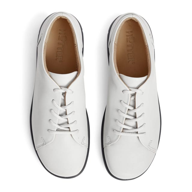 Hotter Hotter Women's Wide Fit 'Dew II' Casual Lace-Ups in Pale Grey - 3