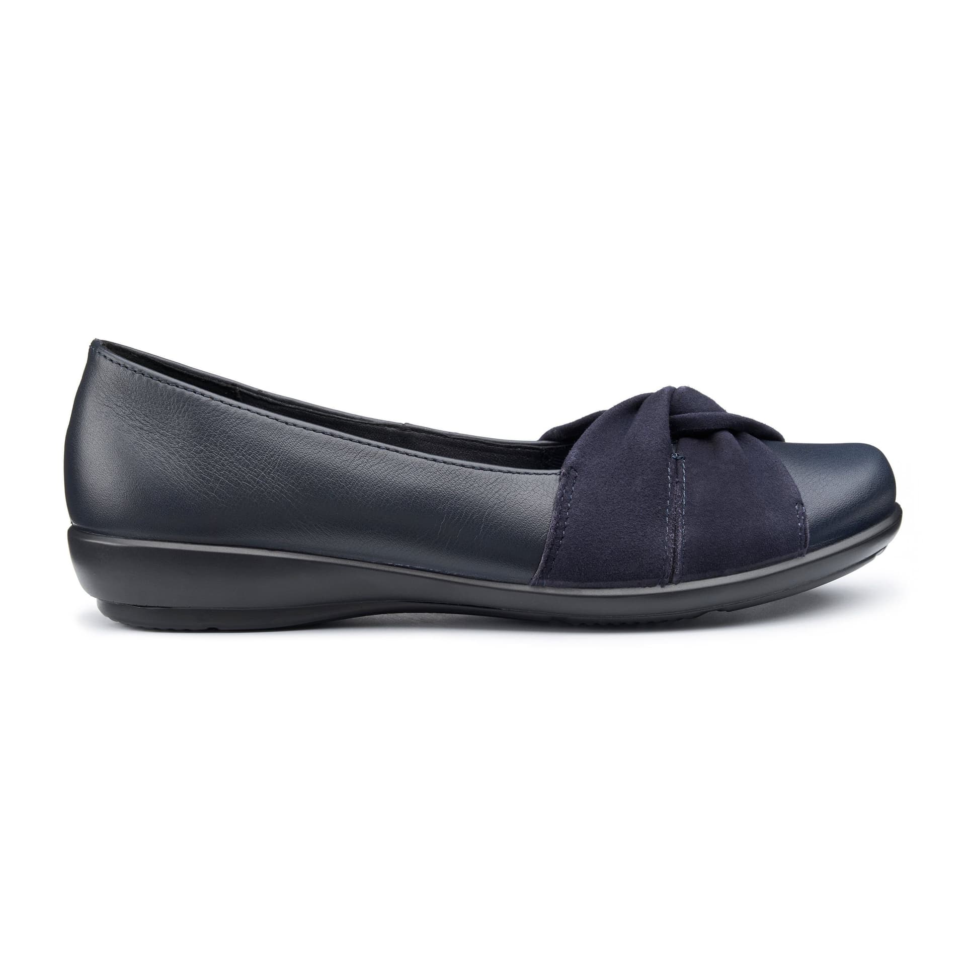 Hotter Hotter Women's Wide Fit 'Lark' Ballerinas in Navy