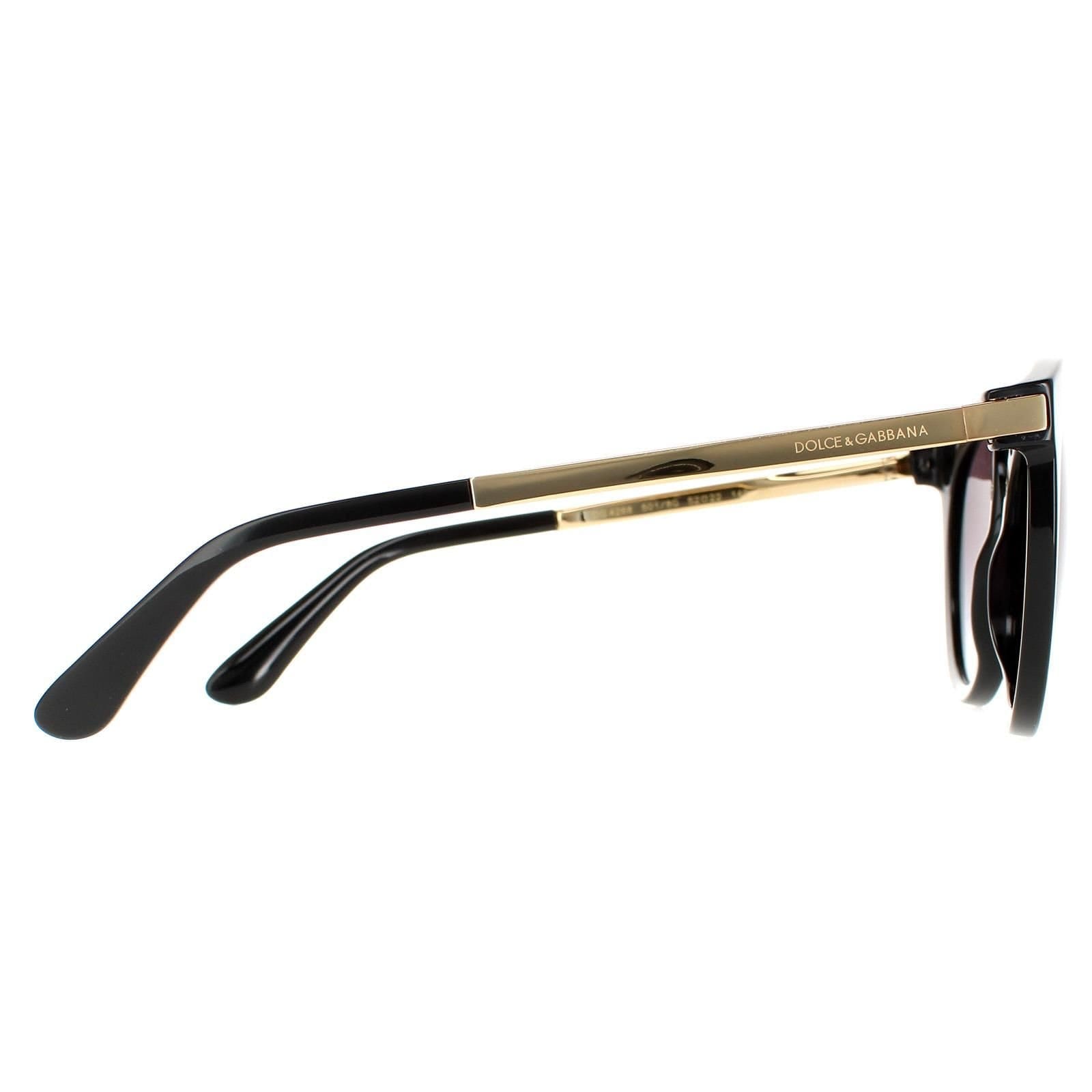 Dolce & Gabbana Dolce & Gabbana Women's Round Black Grey Gradient Sunglasses - 4