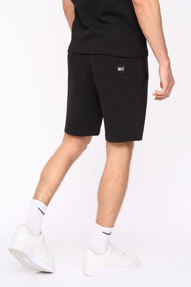 Duck&Cover Duck&Cover Men's Topfield Comfortable Textured Everyday Shorts in Black - 2