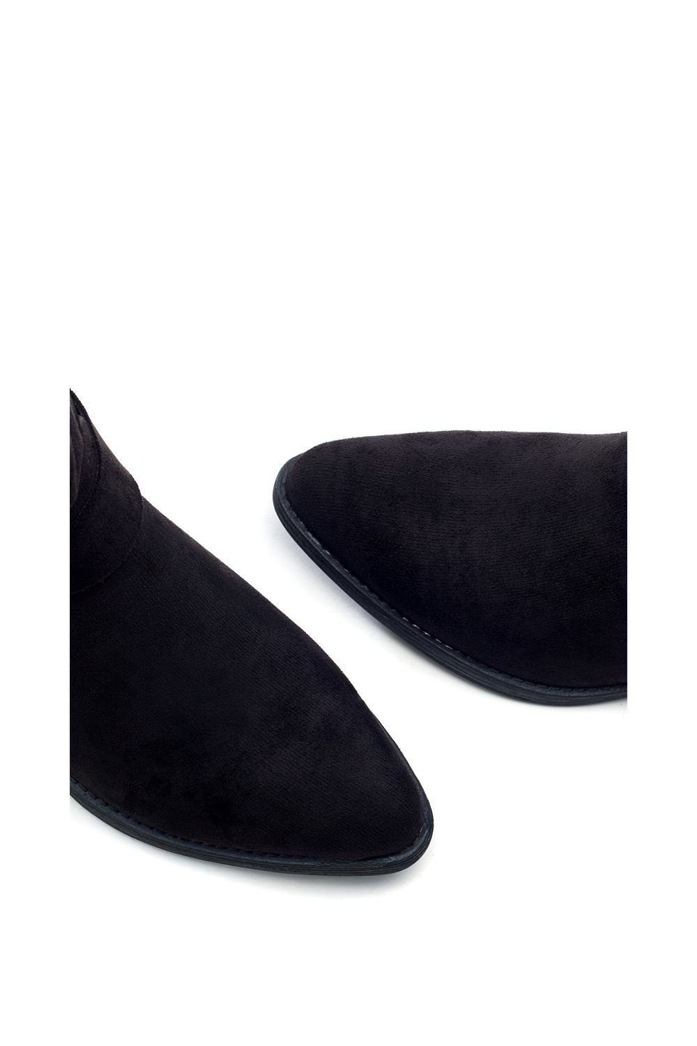 b.soleful b.soleful Women's 'Gillian' Alcantara Heeled Boots in Black - 3