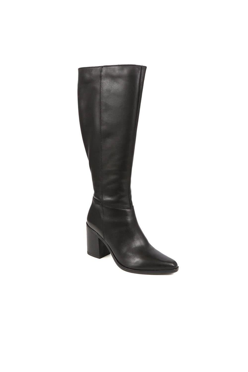 Jones Bootmaker Jones Bootmaker Women's Cagliari Wide Calf Fit Knee-High Boots in Black