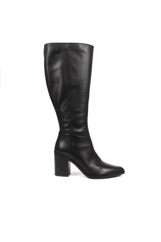Jones Bootmaker Jones Bootmaker Women's Cagliari Wide Calf Fit Knee-High Boots in Black - 2