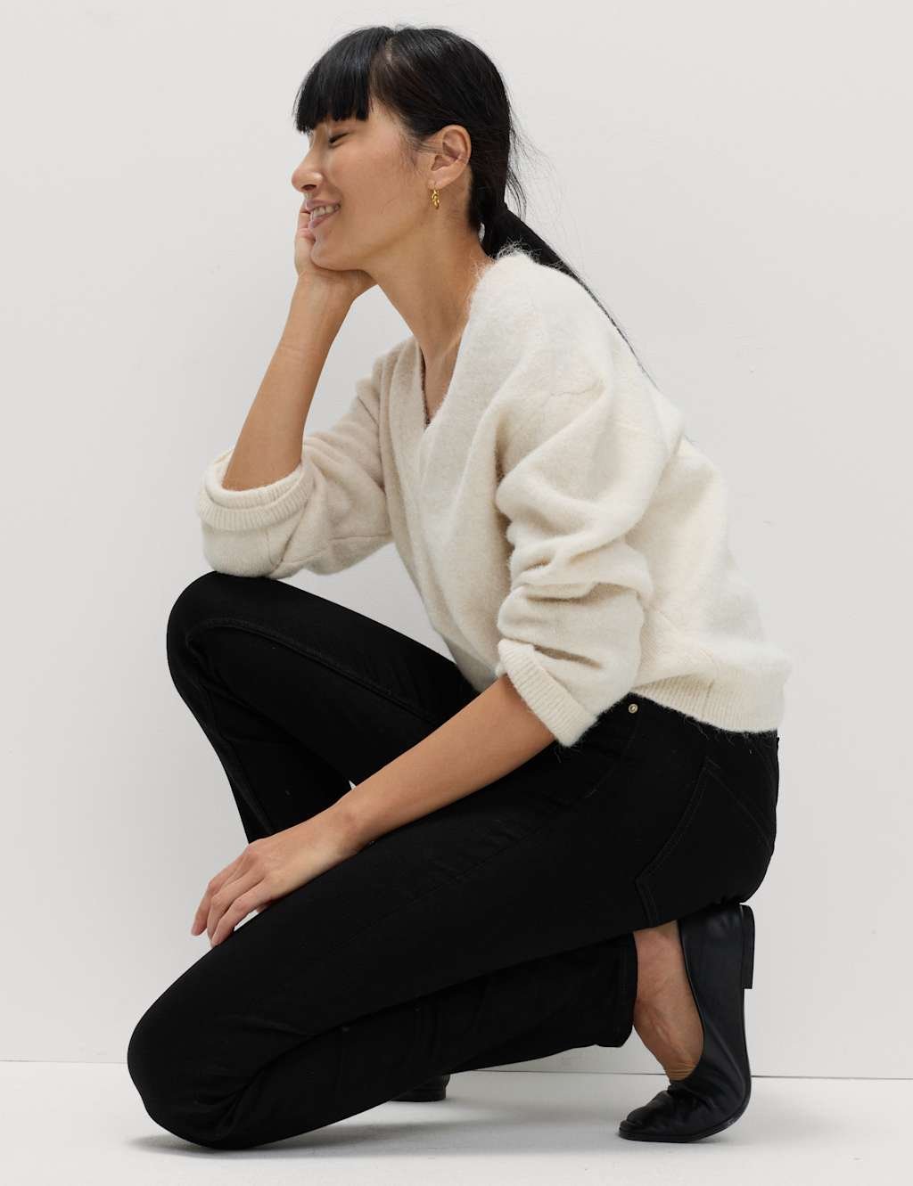 Marks & Spencer M&S Lily Slim Fit Jeans Black Mix - 1