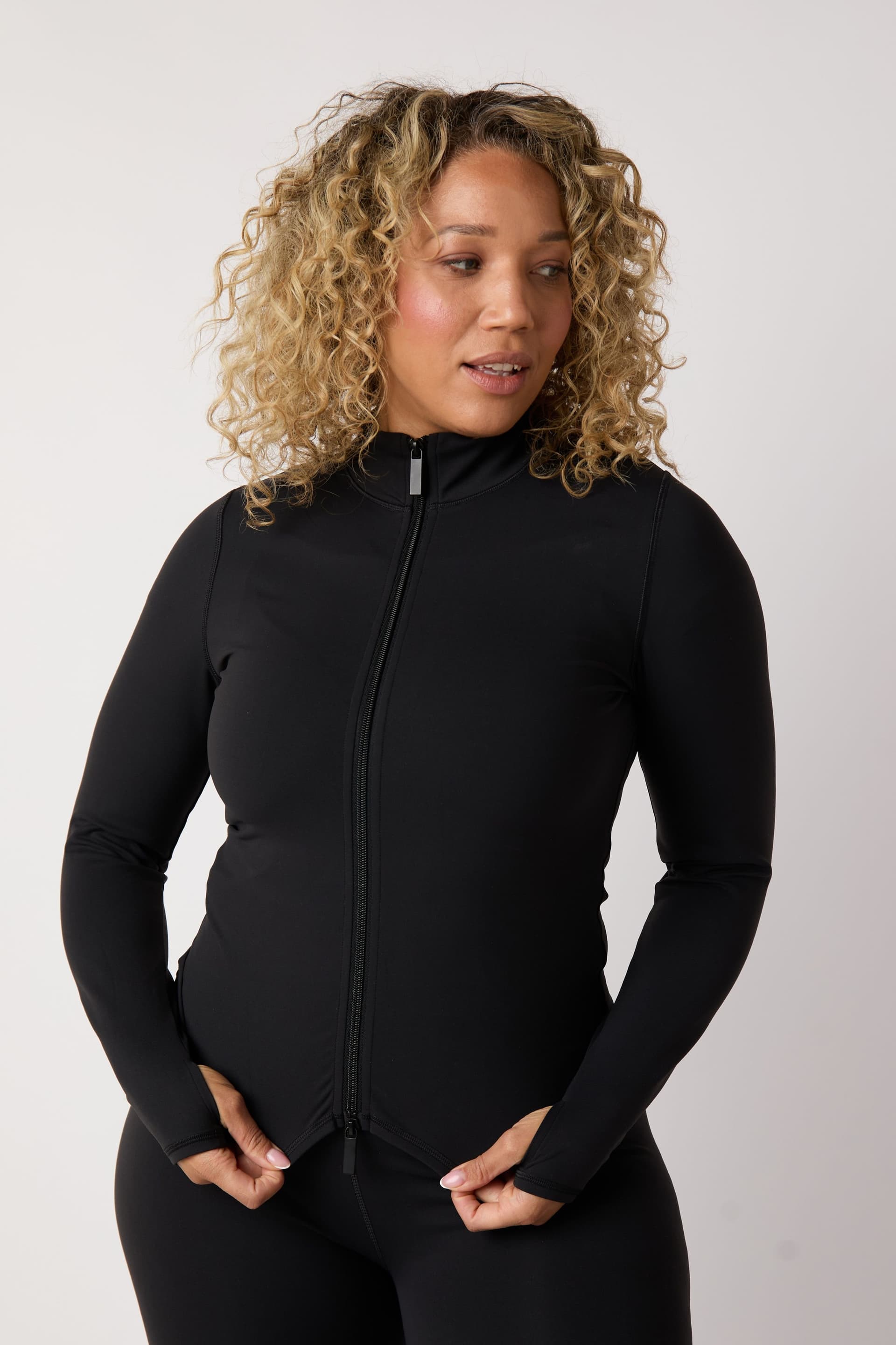 Asquith London Asquith London Women's ASQ Zip Thru Jacket in Black