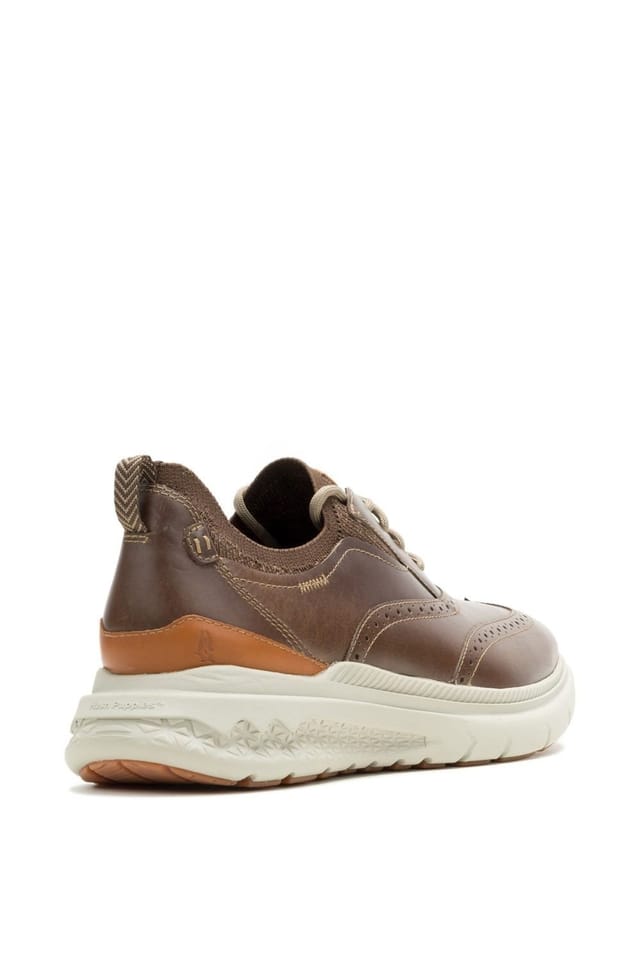 Hush Puppies Hush Puppies Men's Excel Wingtip Shoe in Brown - 2