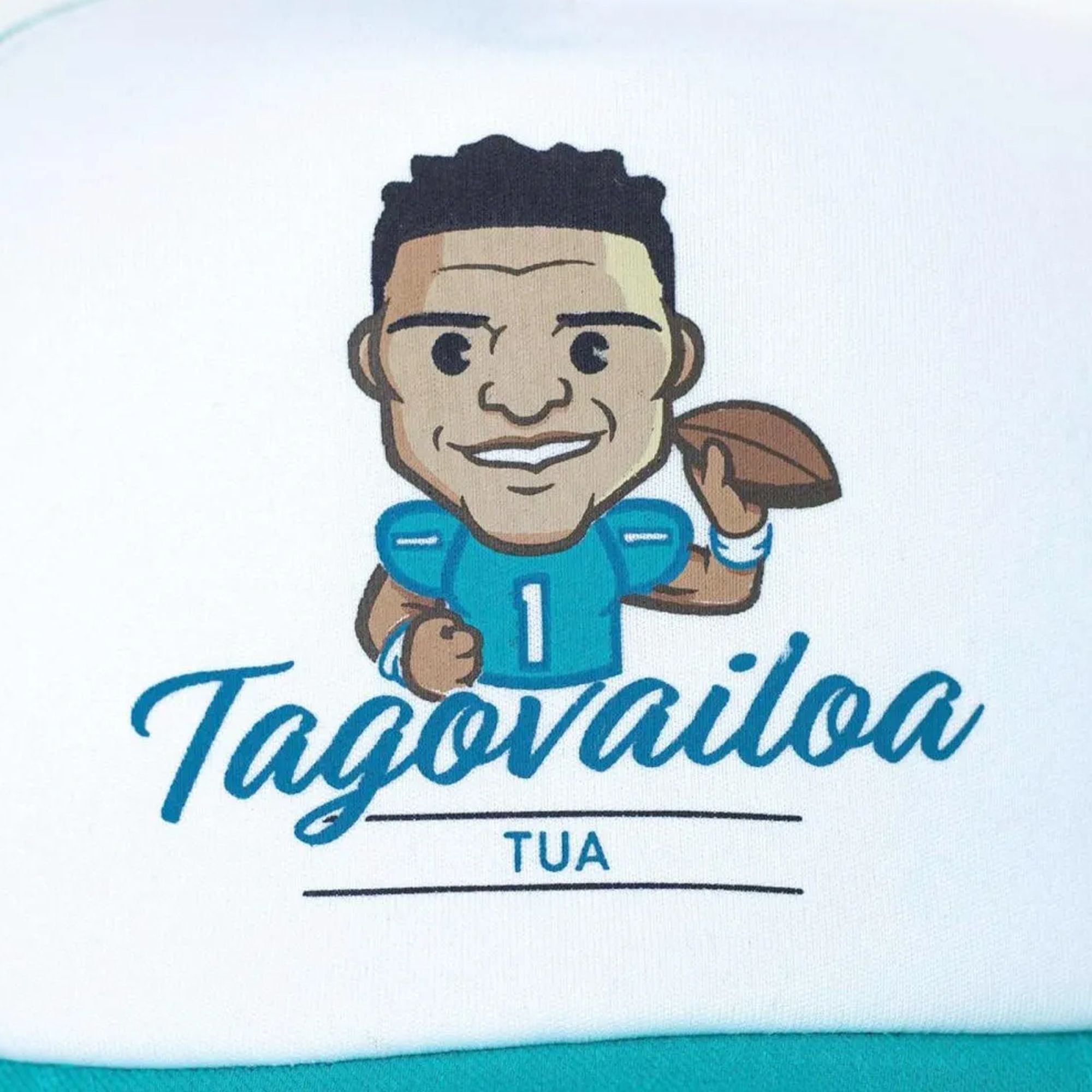 Tokyo Time Tokyo Time Men's Tua Tagovalioa NFLPA Mesh Back Trucker Cap in White - 2