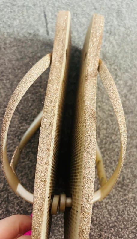 Havaianas Havaianas 41/42 gold glitter sandals holiday beach festival wedding 7/8same day post