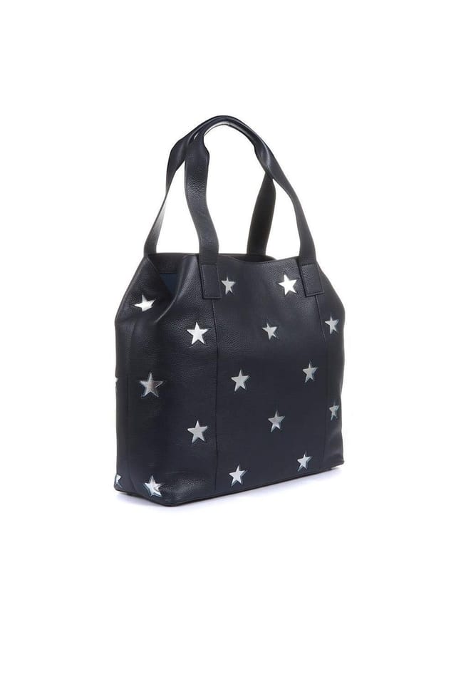 Jones Bootmaker Jones Bootmaker Women's Dayna Star Leather Bag in Navy - 2