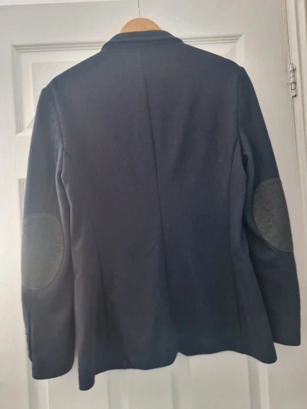 Bershka Bershka mens black blazer/jacket with elbow patch - M