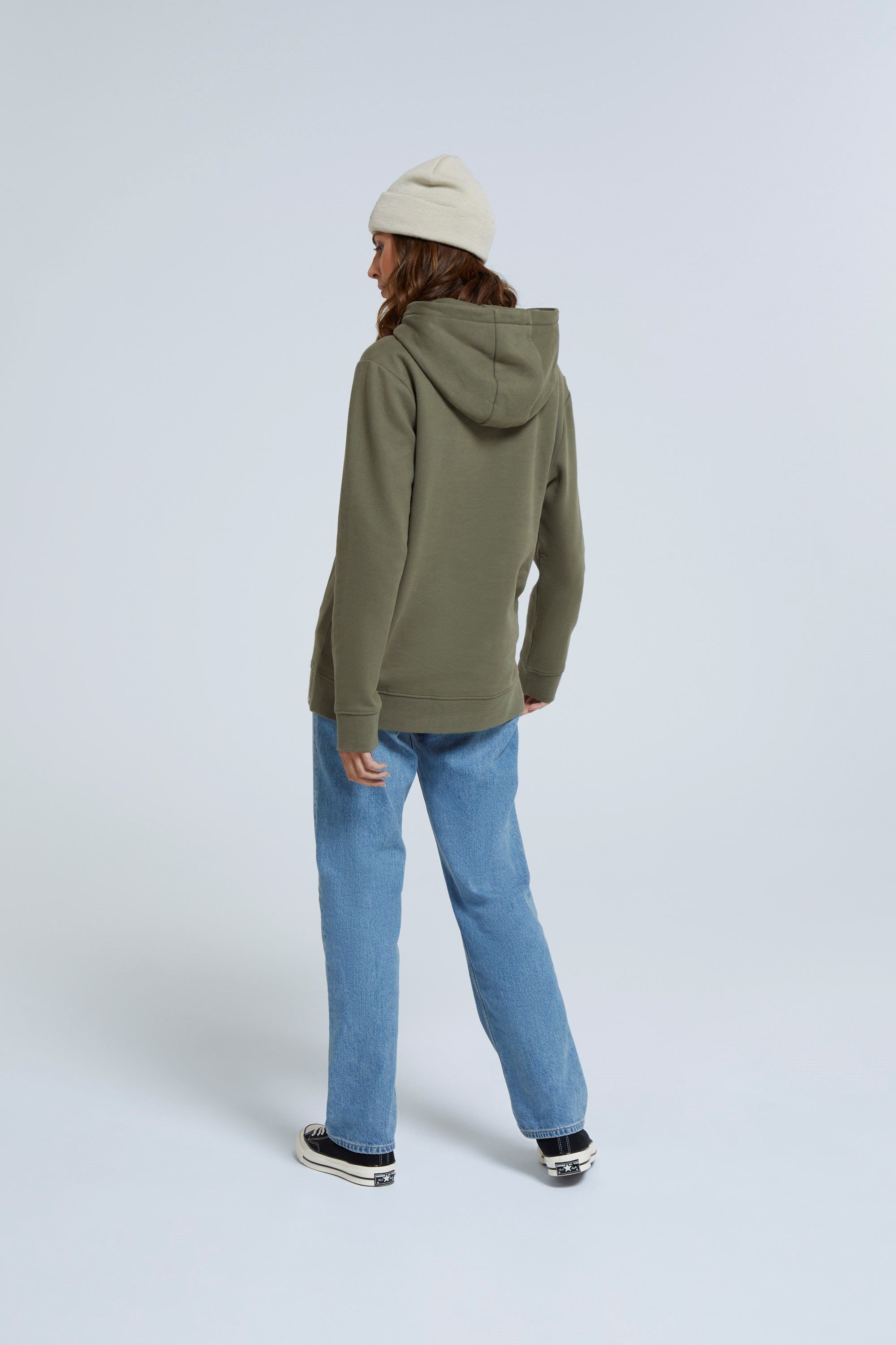 Animal Animal Women's Maya Hoodie Sweatshirt Gym Training Cotton Pullover in Dark Green - 3