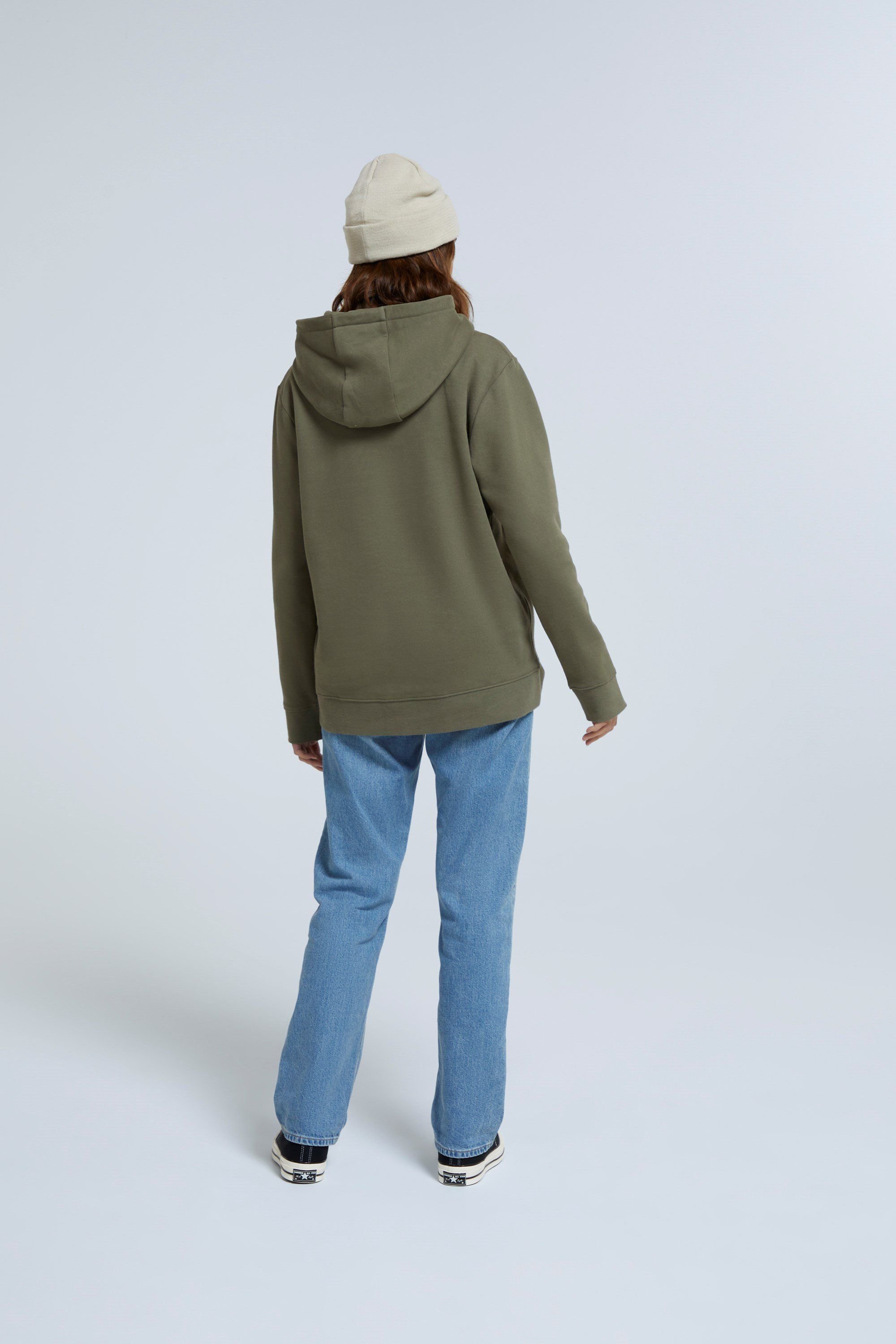 Animal Animal Women's Maya Hoodie Sweatshirt Gym Training Cotton Pullover in Dark Green - 4