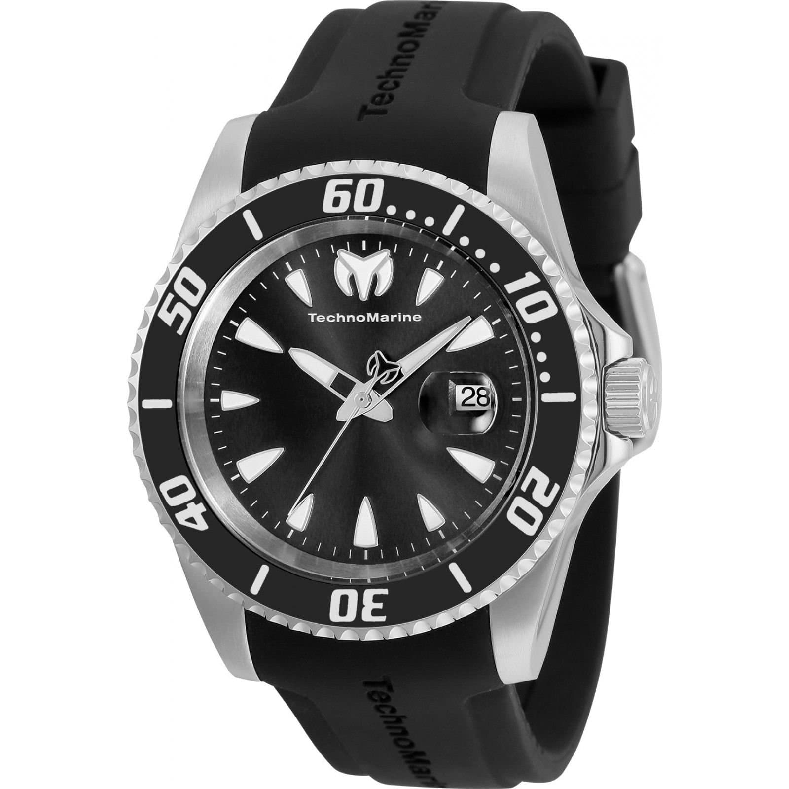 TechnoMarine TechnoMarine Men's TM-220112 Manta 42mm Quartz Watch in Black