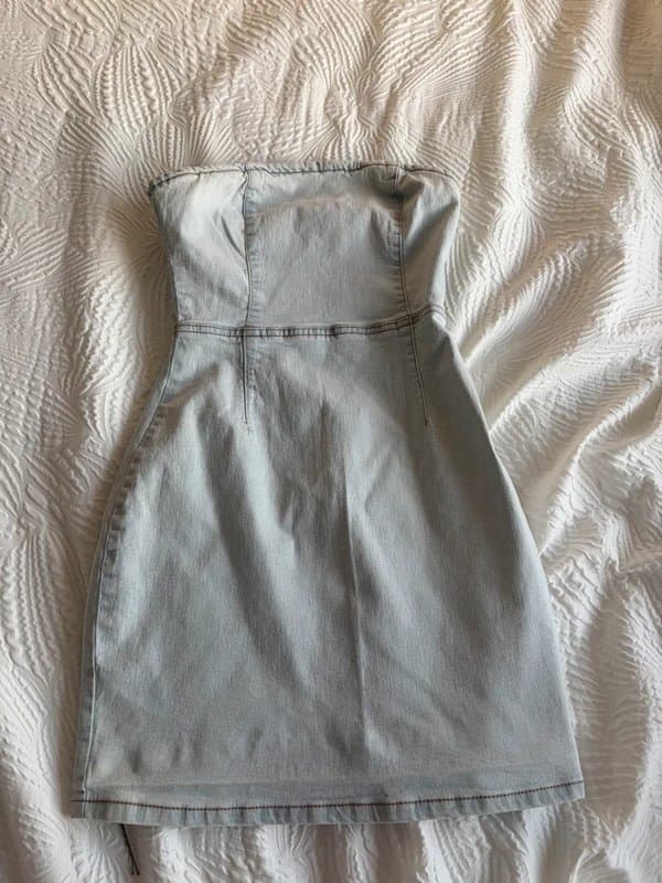 ASOS Design Blue denim mini dress