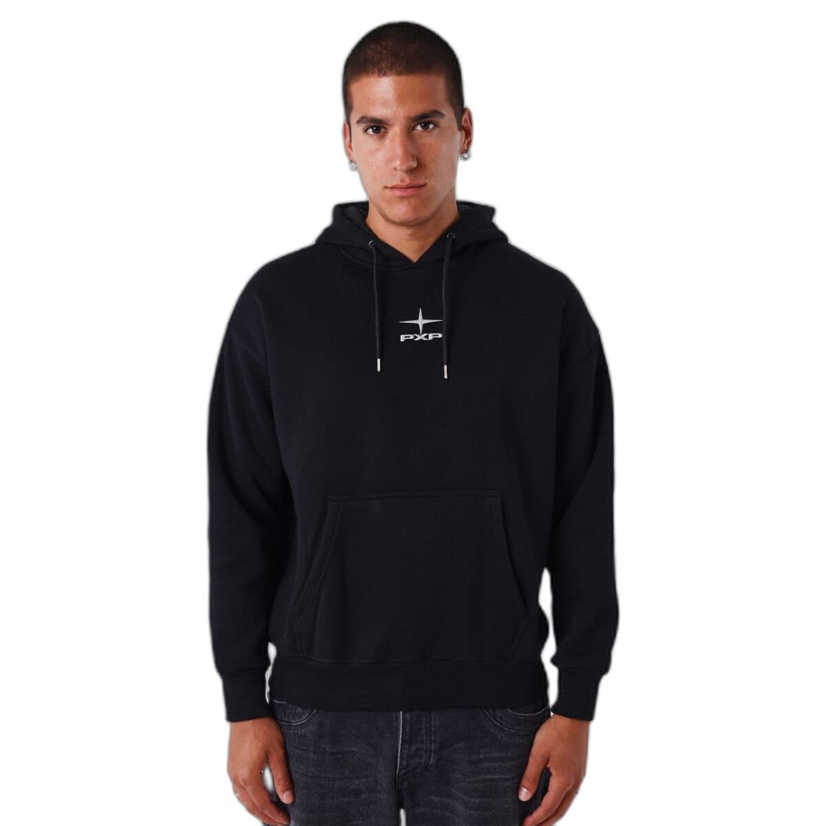 Project X Paris Project X Paris Men's Hooded Sweatshirt Faucon Egyptien in Black