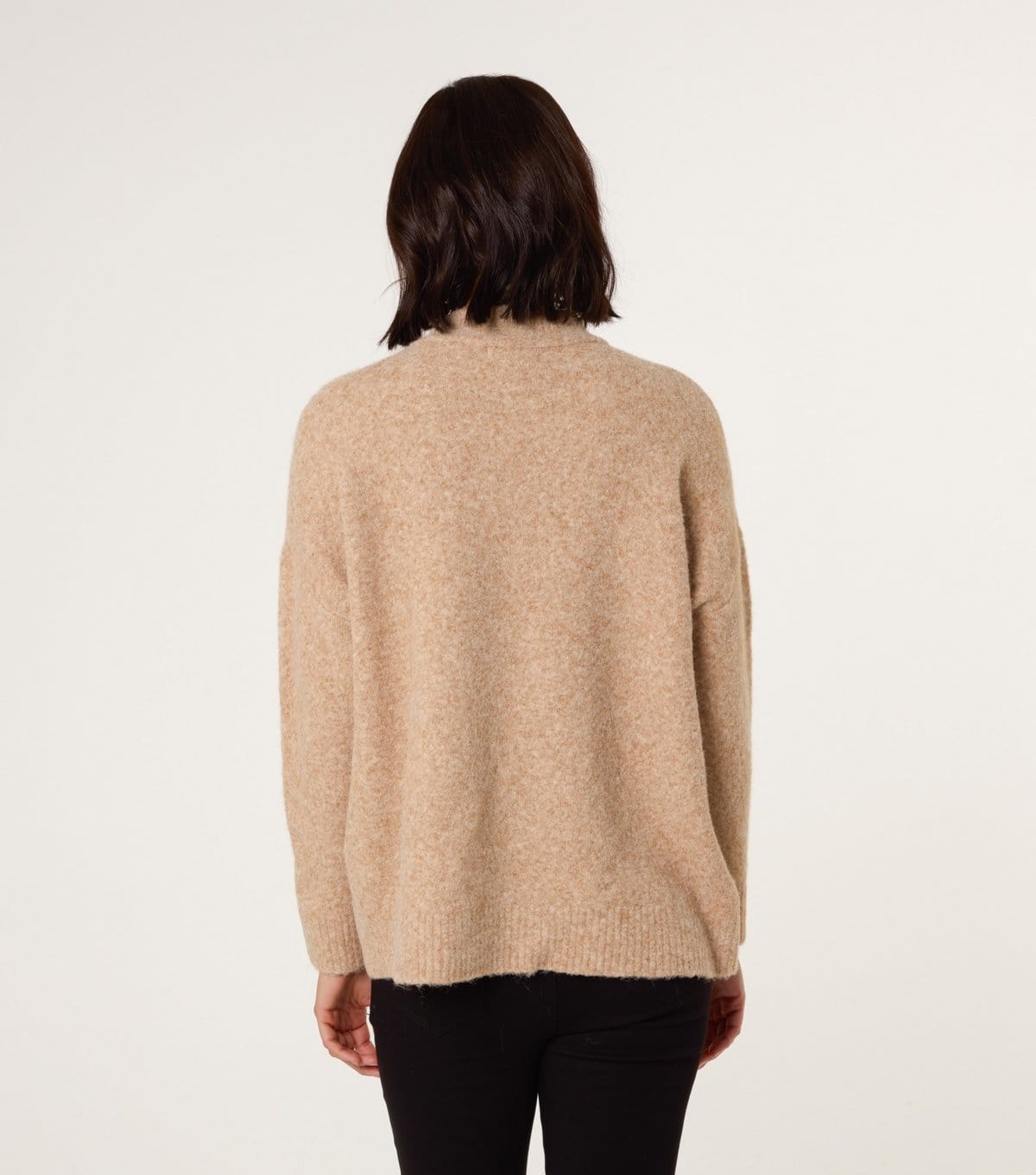 Blue Vanilla Women's Brown Half Zip Jumper Blue Vanilla New Look - 4