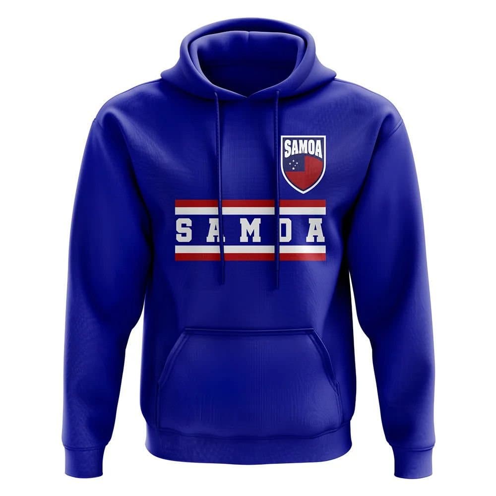 Samoa Samoa Men's Mens Core Football Country Hoody Royal in Blue