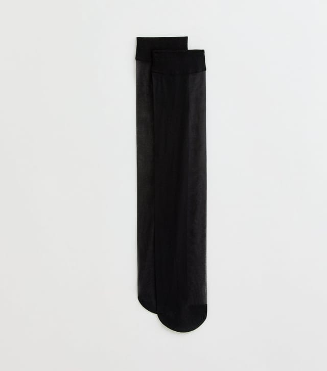 New Look Black Knee High Tights New Look - 2