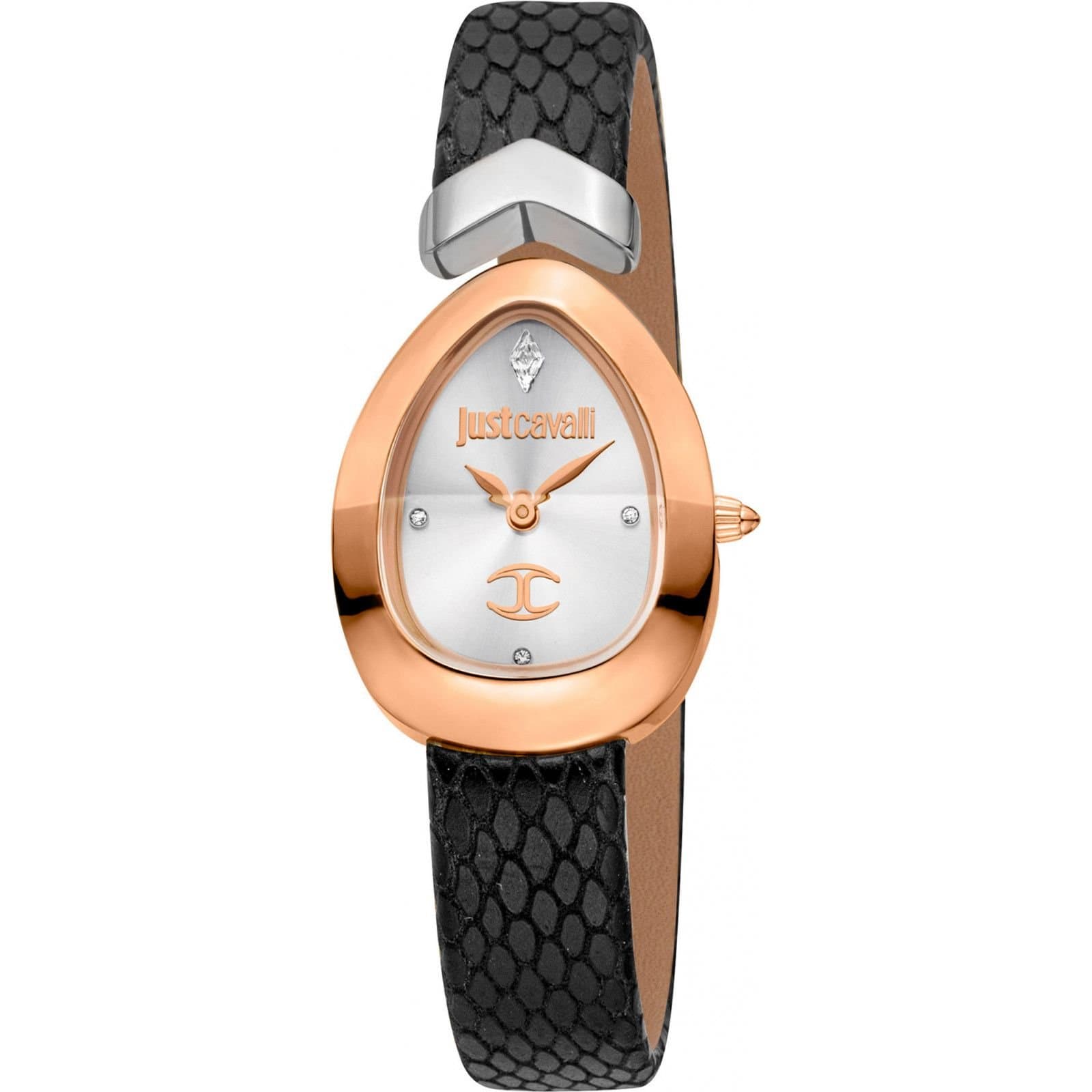 Just Cavalli Just Cavalli Women's JC1L321L0065 Signature Snake 24mm Quartz Watch in Black