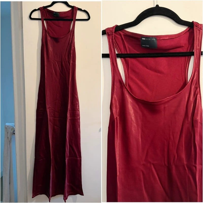 ASOS Design Burgundy Maxi Dress, New, Party Occasion - Size XS, UK 4–6 - 1