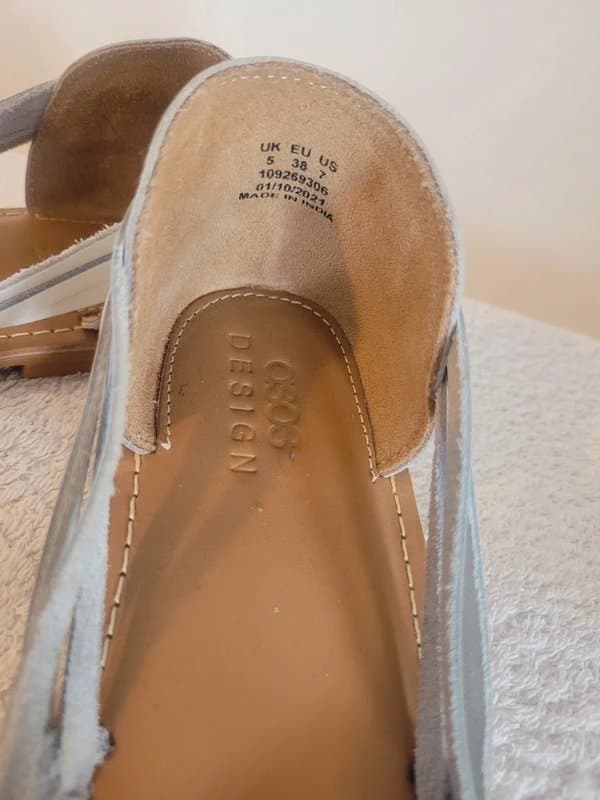 ASOS Asos White Woven Roman Style Sandals
