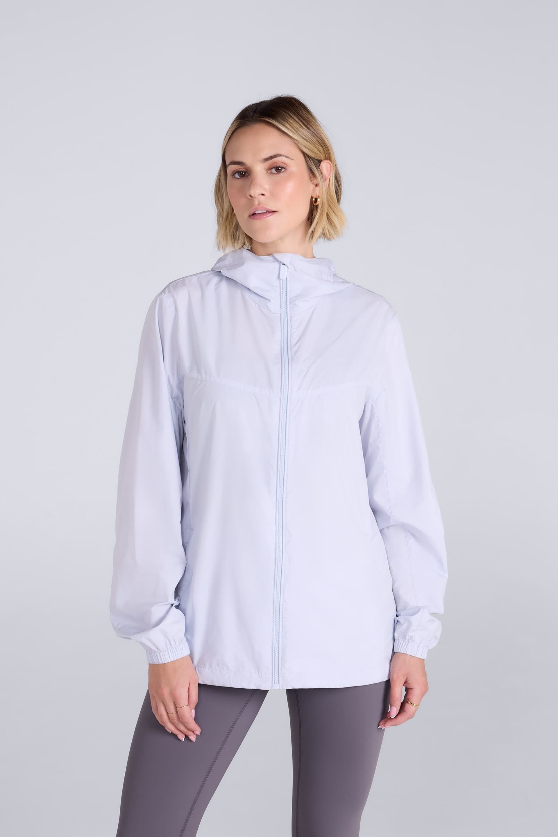 Animal Animal Women's 'Sunrise' Lightweight Water Resistant UV Protection Packable Jacket in Lilac