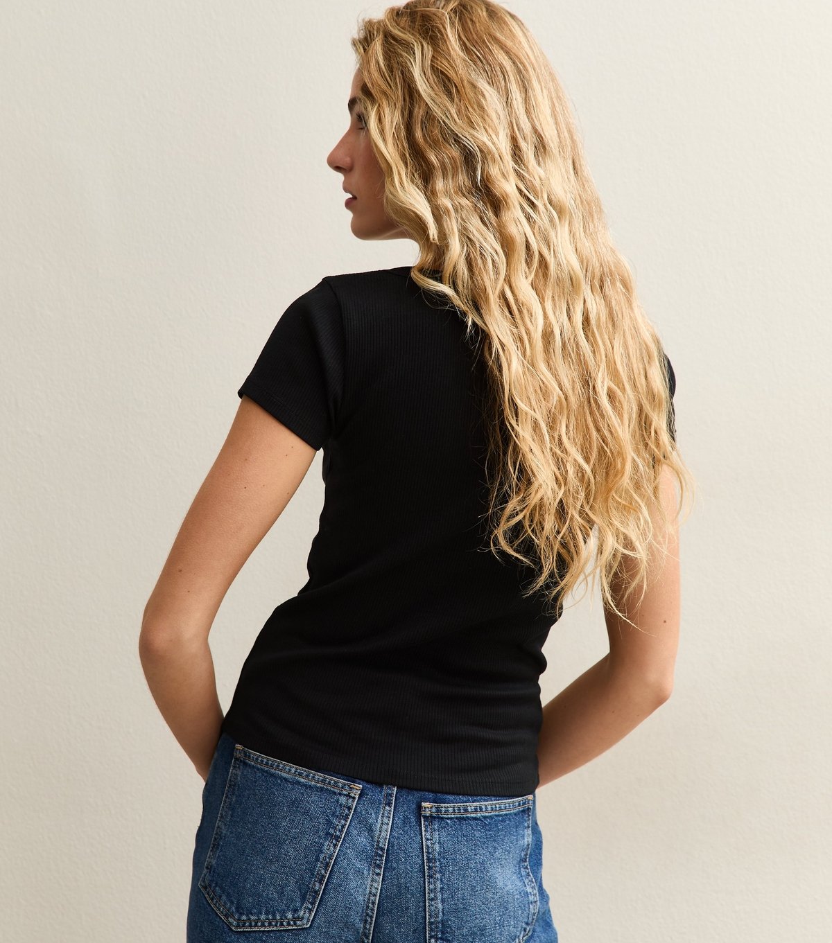 New Look Women's Black Square Neck Top New Look - 4