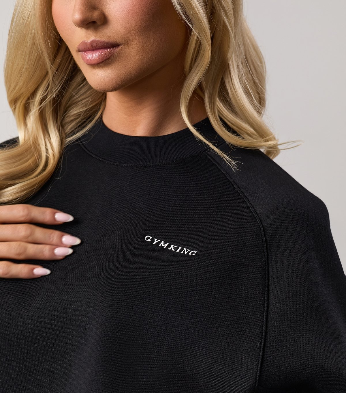 Gym King Women's Black Logo Print Sweatshirt Gym King New Look - 4