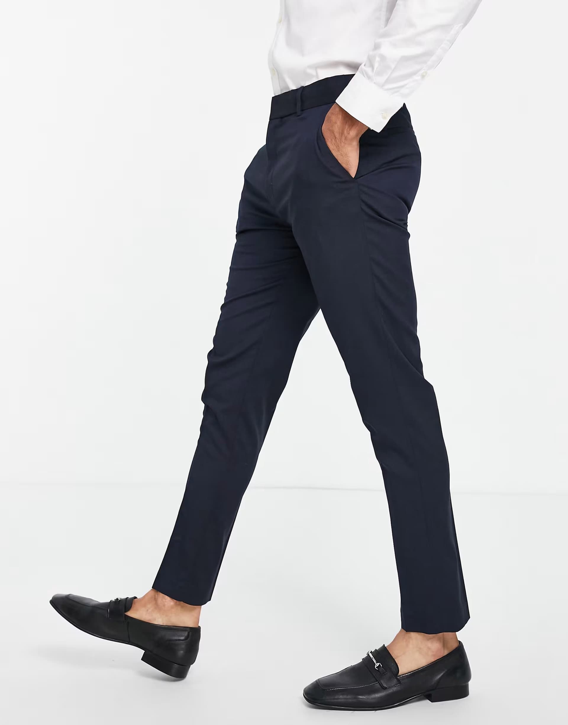 ASOS ASOS DESIGN skinny suit trousers in navy