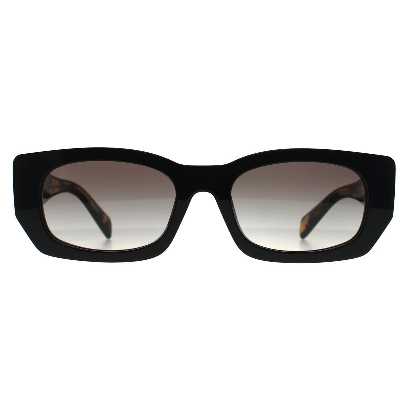 Prada Prada Women's Rectangle Black & Havana Grey Gradient PRB05S